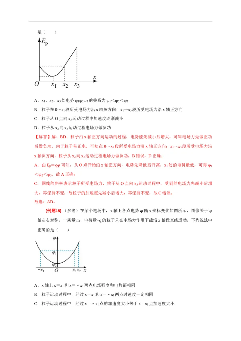 专题16电场能的性质（解析版）_4.2025物理总复习_赠品通用版（老高考）复习资料_专项复习_2023年高考冲刺物理热点知识讲练与题型归纳（全国通用）