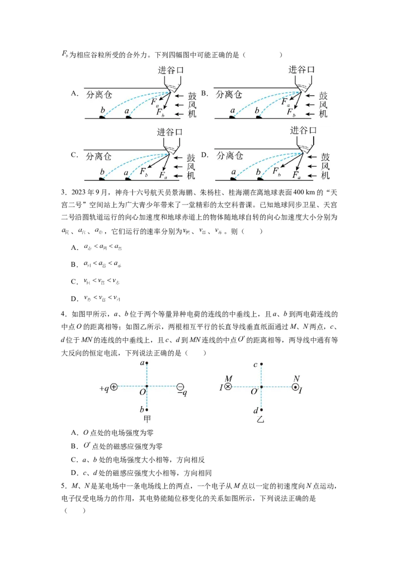 物理-2024年高考考前最后一课_4.2025物理总复习_2024年新高考资料_5.2024三轮冲刺_物理（含PDF，可直接打印）-2024年高考考前最后一课