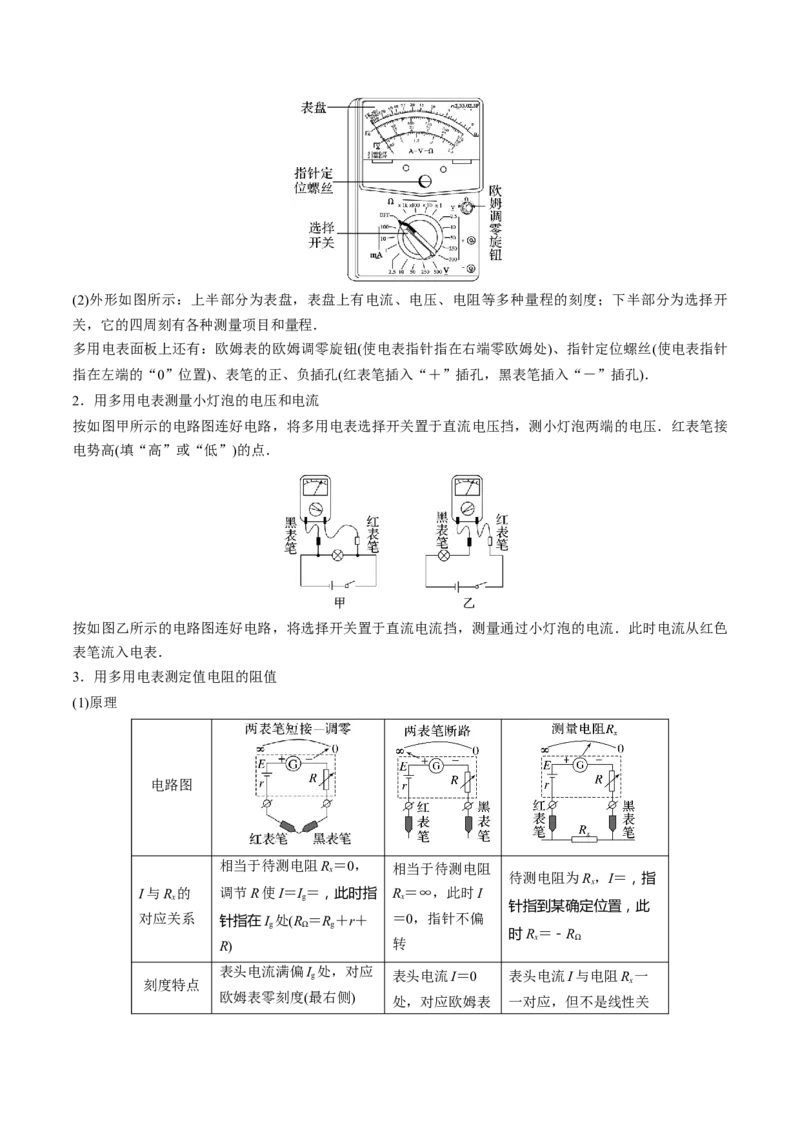 专题17恒定电流相关的电学实验（原卷版）_4.2025物理总复习_2025年新高考资料_专项复习_备战2025年高考物理真题题源解密（新高考通用）（完结）