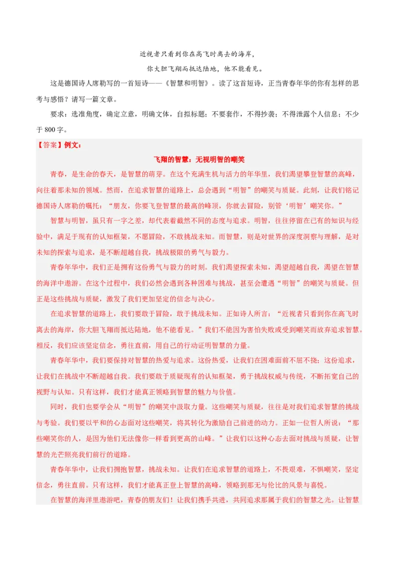 2024年高考语文二轮复习测试卷（新高考Ⅰ卷专用）-2024年高考语文二轮复习讲练测（新教材新高考）（解析版）_1.2025语文总复习_2024年新高考资料_2.2024二轮复习_二轮复习测试卷