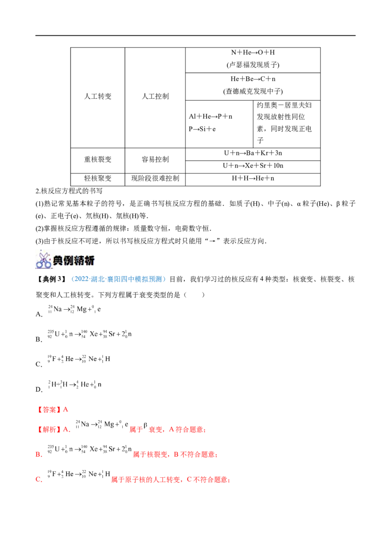 专题37原子核&mdash;&mdash;全攻略备战2023年高考物理一轮重难点复习（解析版）_4.2025物理总复习_2023年新高复习资料_一轮复习_全攻略备战2023年高考物理一轮重难点复习