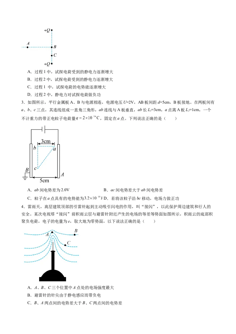第34讲静电场中力的性质（练习）（原卷版）_4.2025物理总复习_2025年新高考资料_一轮复习_2025年高考物理一轮复习讲练测（新教材新高考）