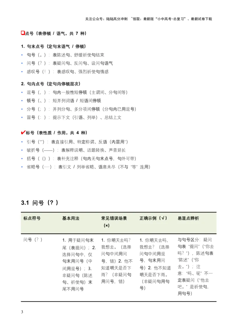 全国中考语文一轮复习讲义：标点符号（全国通用）（原卷）_02中考总复习（2026版更新中）_01-语文-中考总复习_2026年中考复习（更新中）_2026年全国中考语文一轮复习讲义