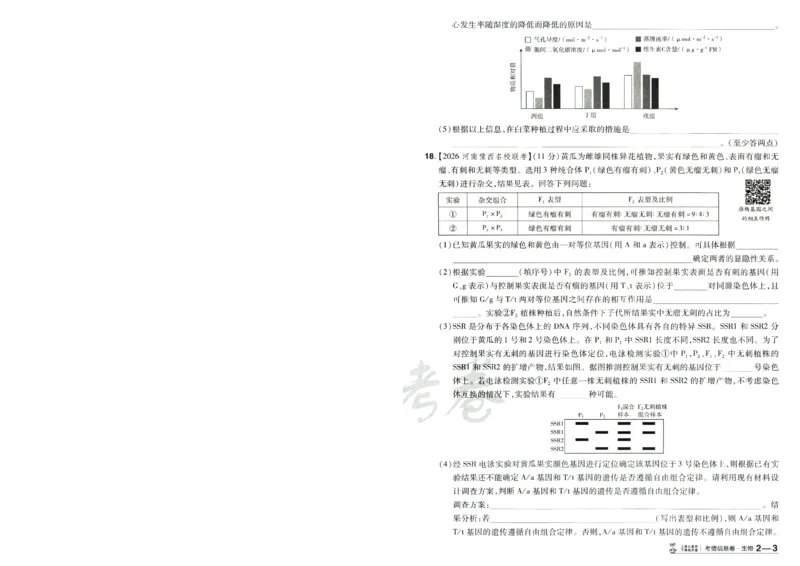 2026版金考卷&middot;百校联盟高考领航卷生物（全国单选版）-A4_2026版金考卷&middot;百校联盟高考领航卷（全科）_2026版金考卷&middot;百校联盟高考领航卷生物（单选+不定项）