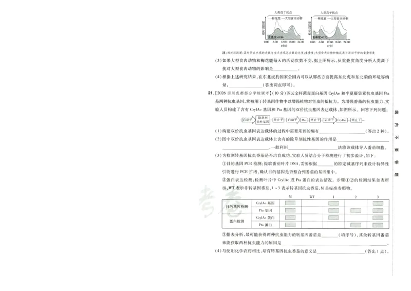 2026版金考卷&middot;百校联盟高考领航卷生物（全国单选版）-A4_2026版金考卷&middot;百校联盟高考领航卷（全科）_2026版金考卷&middot;百校联盟高考领航卷生物（单选+不定项）
