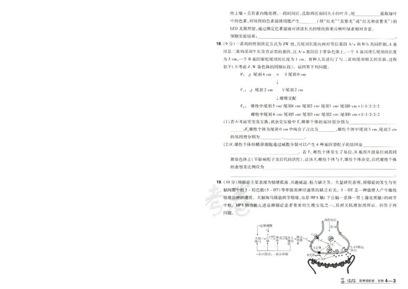 2026版金考卷&middot;百校联盟高考领航卷生物（全国单选版）-A4_2026版金考卷&middot;百校联盟高考领航卷（全科）_2026版金考卷&middot;百校联盟高考领航卷生物（单选+不定项）
