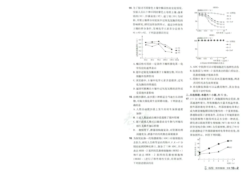 2026版金考卷&middot;百校联盟高考领航卷生物（全国单选版）-A4_2026版金考卷&middot;百校联盟高考领航卷（全科）_2026版金考卷&middot;百校联盟高考领航卷生物（单选+不定项）