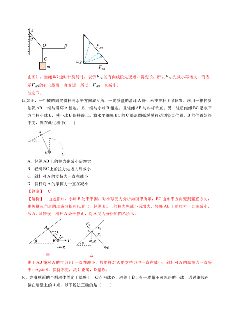 押补充题：受力分析、单位制、物理学史-备战2024年高考物理临考题号押题（辽宁、黑龙江、吉林专用）（解析版）_4.2025物理总复习_2024年新高考资料_5.2024三轮冲刺