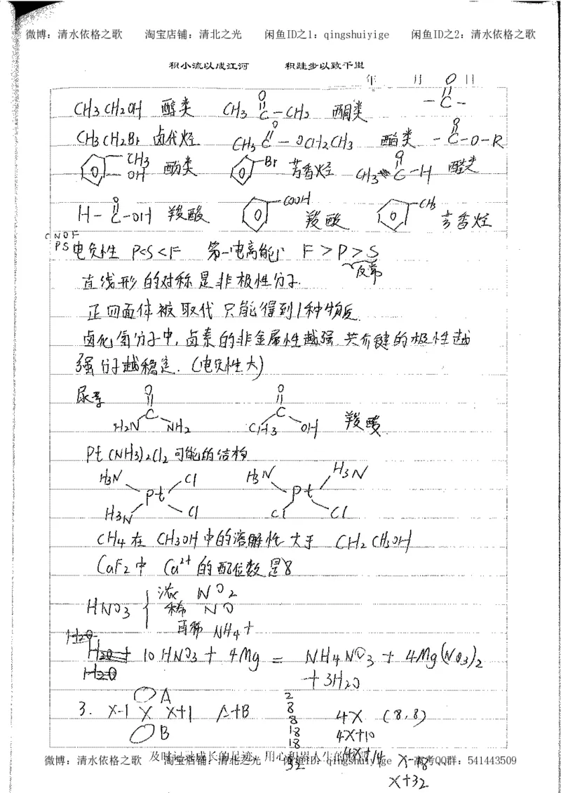 4.衡水中学高考积累与改错_高二化学（第2本）_84页_高中衡水学霸笔记_高中全部赠品_错题集高中九科_化学积累与改错