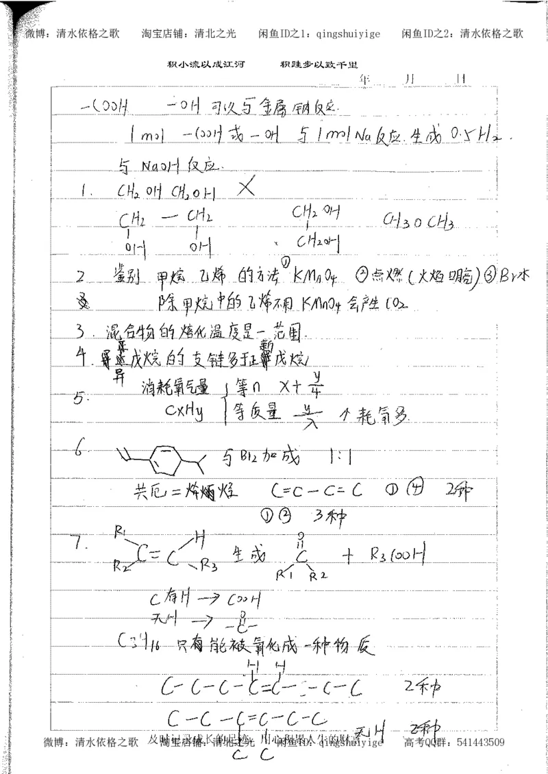 4.衡水中学高考积累与改错_高二化学（第2本）_84页_高中衡水学霸笔记_高中全部赠品_错题集高中九科_化学积累与改错
