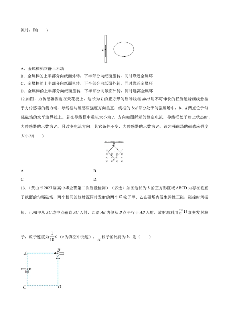 秘籍17磁场中的热点问题-备战2023年高考物理抢分秘籍（新高考专用）（原卷版）_4.2025物理总复习_2023年新高复习资料_备战2023年高考物理抢分秘籍（新高考专用）