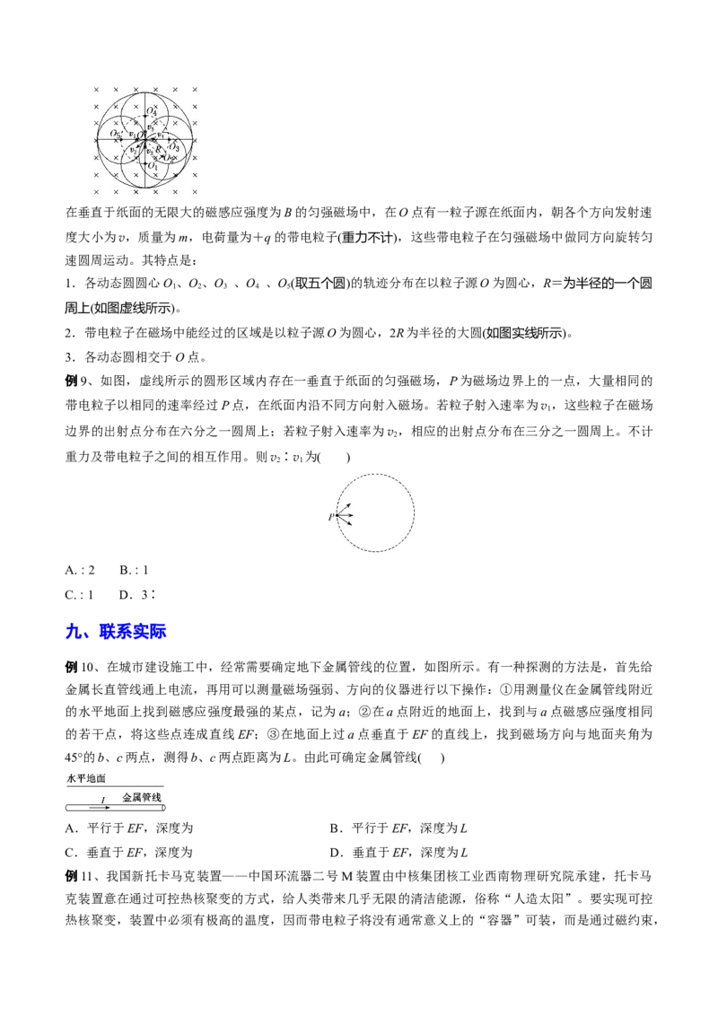 秘籍17磁场中的热点问题-备战2023年高考物理抢分秘籍（新高考专用）（原卷版）_4.2025物理总复习_2023年新高复习资料_备战2023年高考物理抢分秘籍（新高考专用）
