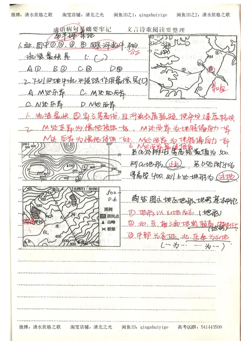 5.衡水中学高考积累与改错_地理（第5本）_61页_高中衡水学霸笔记_高中全部赠品_错题集高中九科_地理积累与改错