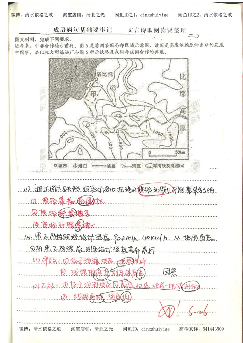 5.衡水中学高考积累与改错_地理（第5本）_61页_高中衡水学霸笔记_高中全部赠品_错题集高中九科_地理积累与改错