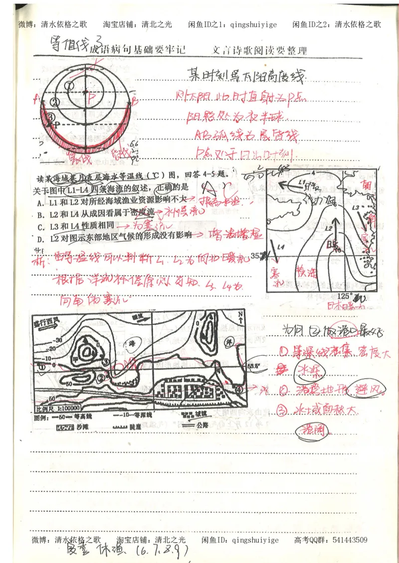 5.衡水中学高考积累与改错_地理（第5本）_61页_高中衡水学霸笔记_高中全部赠品_错题集高中九科_地理积累与改错