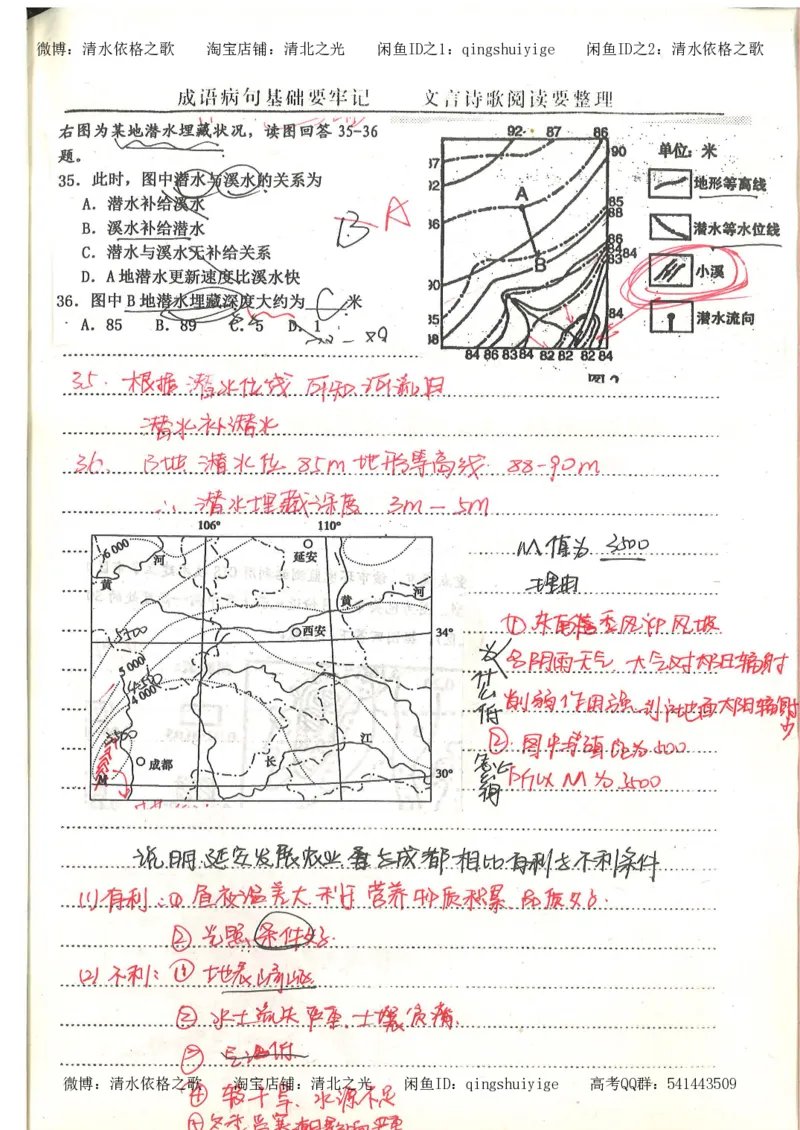 5.衡水中学高考积累与改错_地理（第5本）_61页_高中衡水学霸笔记_高中全部赠品_错题集高中九科_地理积累与改错