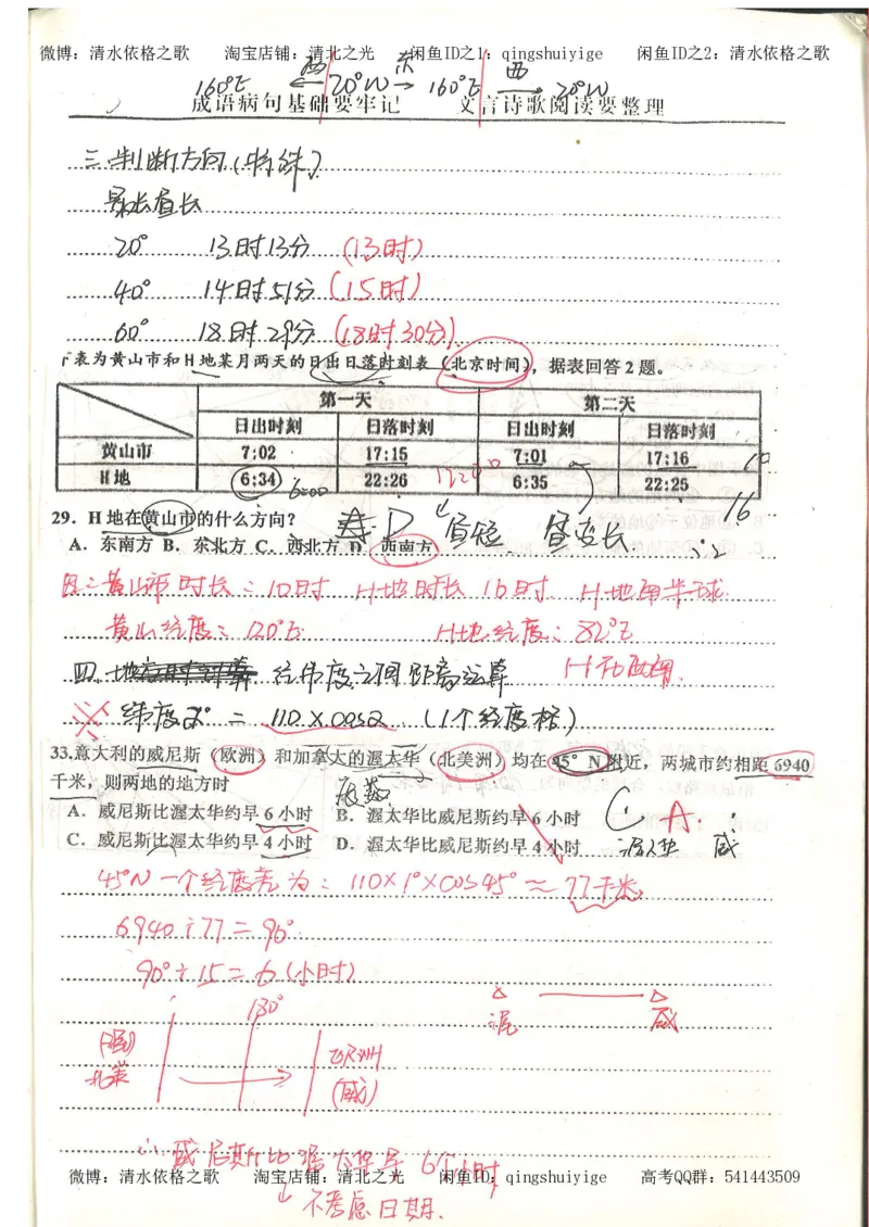 5.衡水中学高考积累与改错_地理（第5本）_61页_高中衡水学霸笔记_高中全部赠品_错题集高中九科_地理积累与改错