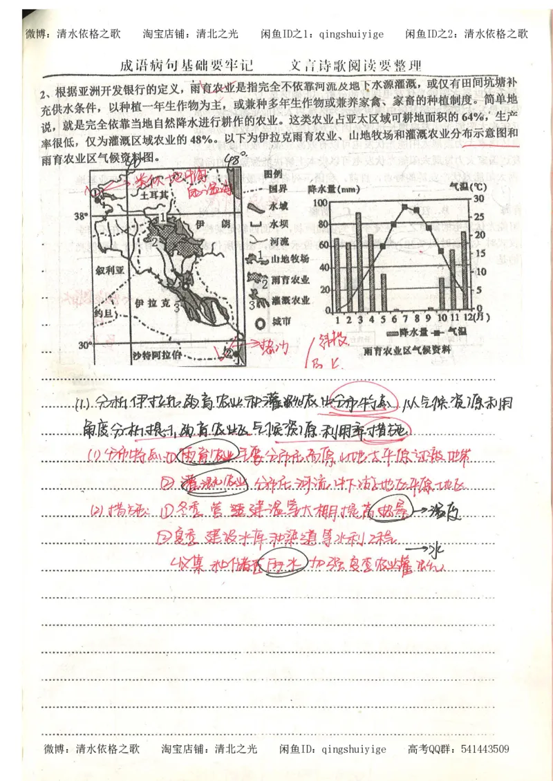 5.衡水中学高考积累与改错_地理（第5本）_61页_高中衡水学霸笔记_高中全部赠品_错题集高中九科_地理积累与改错