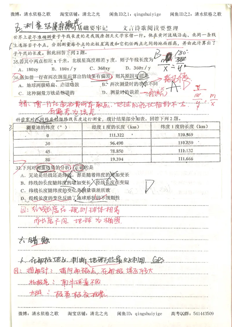 5.衡水中学高考积累与改错_地理（第5本）_61页_高中衡水学霸笔记_高中全部赠品_错题集高中九科_地理积累与改错
