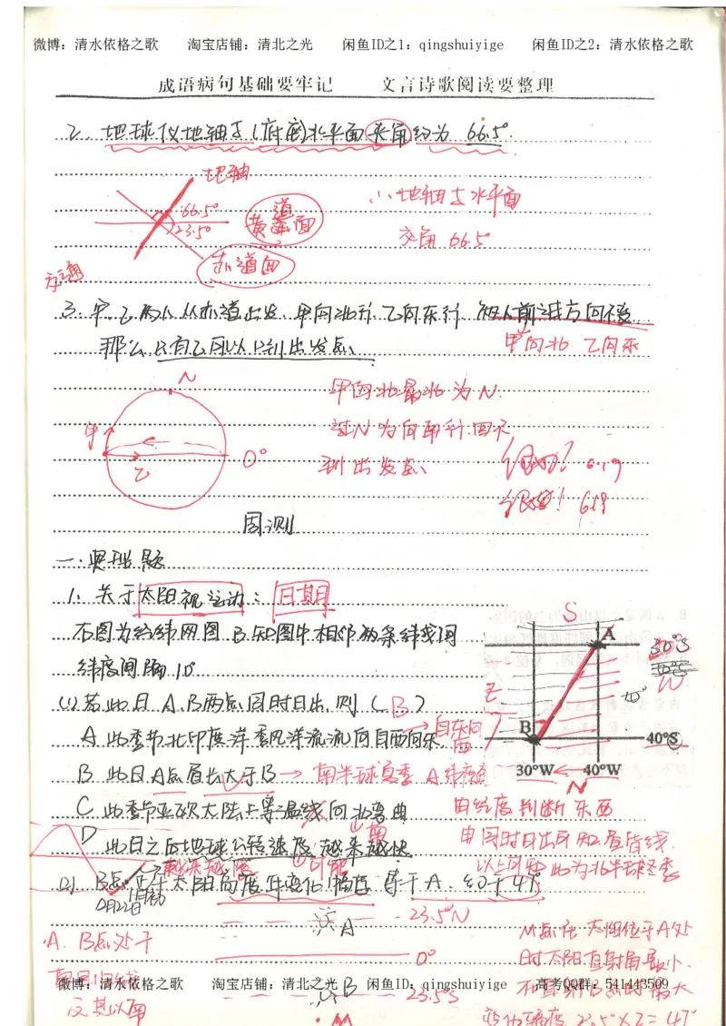 5.衡水中学高考积累与改错_地理（第5本）_61页_高中衡水学霸笔记_高中全部赠品_错题集高中九科_地理积累与改错