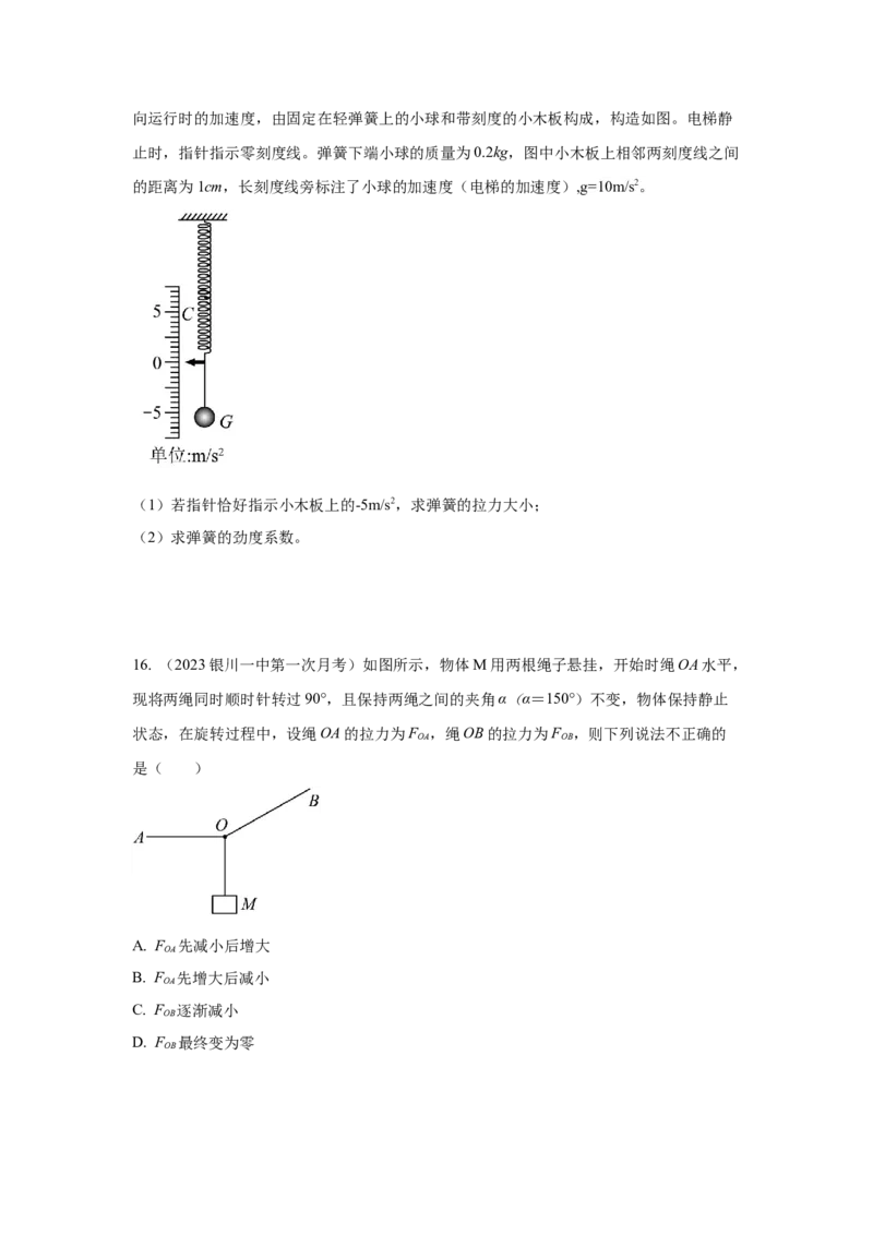 专题2.力与平衡（原卷版）_4.2025物理总复习_2023年新高复习资料_二轮复习_2023年高考物理二轮复习二十五专题精练287608825_专题2力与平衡-2023年高考物理二轮复习二十五专题精练