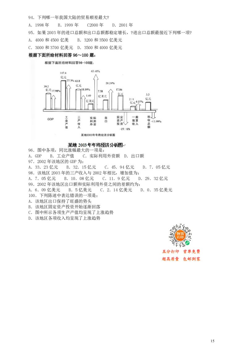 2004年广东公务员考试《行测》真题(上半年）_34省+国考真题_34省考+国考pdf版推荐用这个版本_34省行测+申论真题pdf推荐用这个版本_广东公务员考试真题pdf版_题目