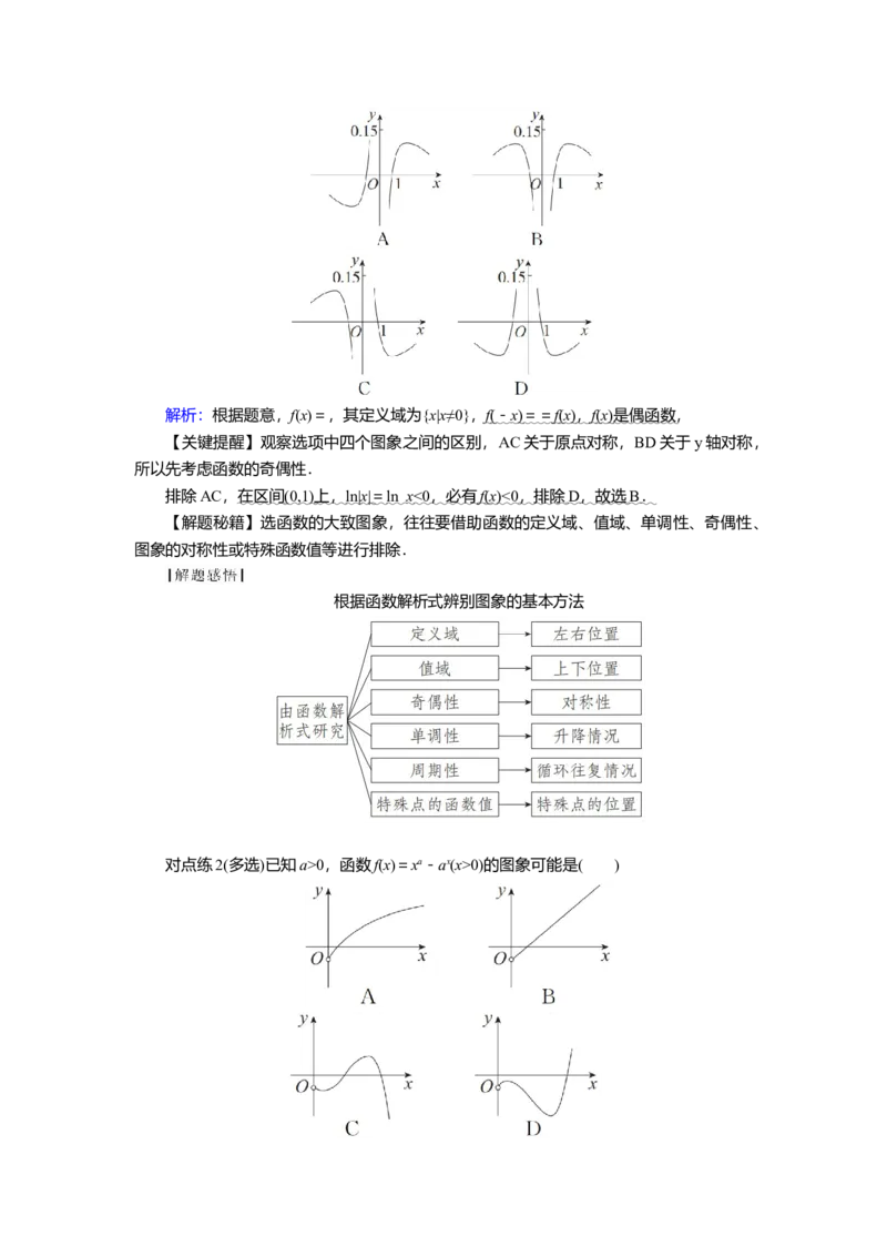 2025届高中数学一轮复习讲义：第三章第7讲　函数的图象（含解析）_2.2025数学总复习_2025年新高考资料_一轮复习_2025届高中数学一轮复习知识梳理（课件+讲义+练习）（完结）