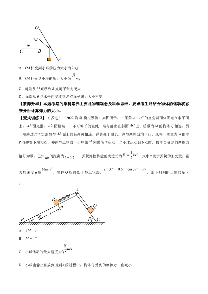 专题2.1　重力　弹力　摩擦力力的合成和分解讲&mdash;&mdash;2023年高考物理一轮复习讲练测（新教材新高考通用）（原卷版）_4.2025物理总复习_2023年新高复习资料_一轮复习