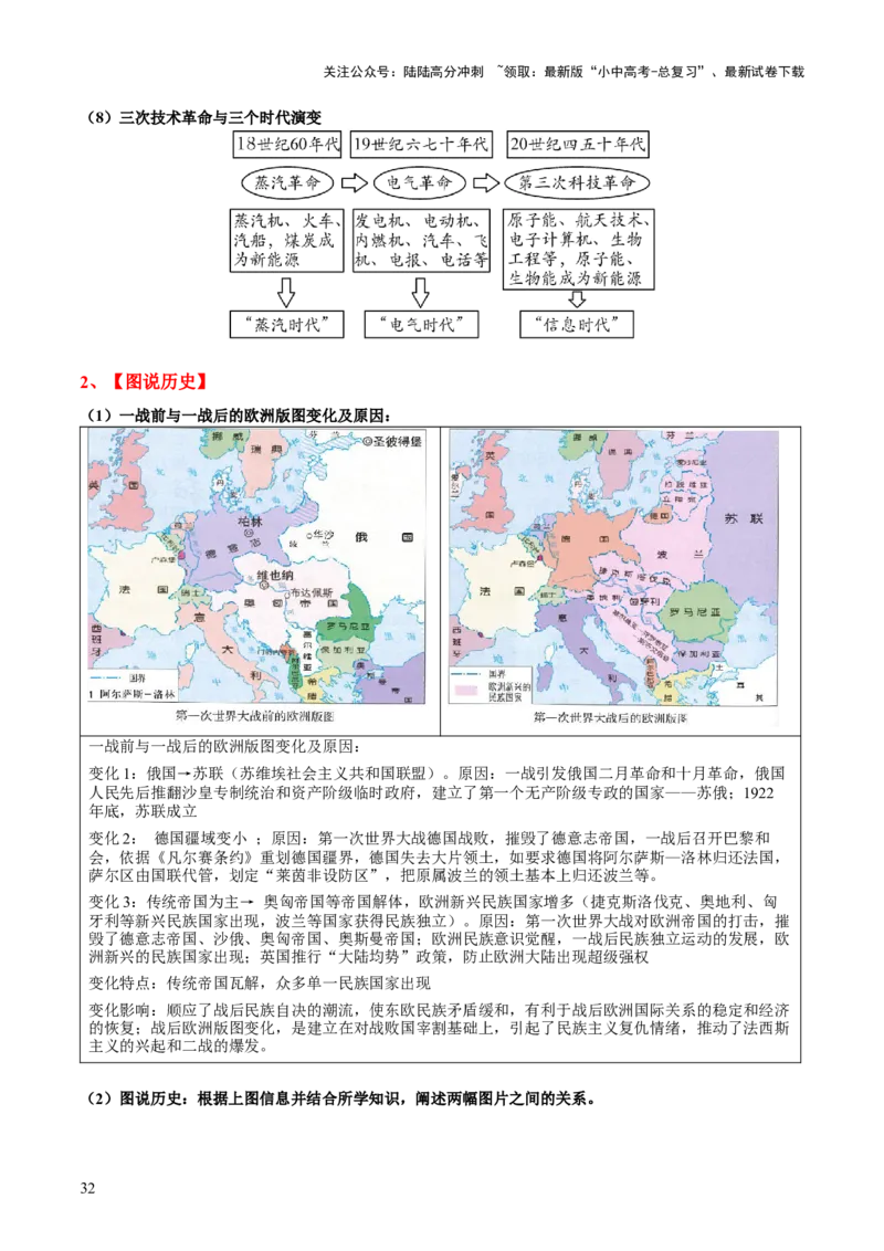 主题13+现代世界（历史时空+热词背诵+考点梳理+素养导向+命题预测）-2025年中考历史一轮知识点梳理_02中考总复习（2026版更新中）_06-历史-中考总复习_2025年中考复习资料