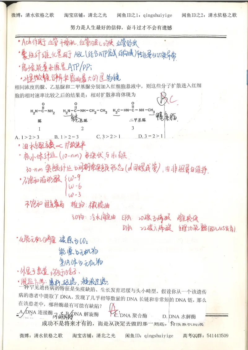7.衡水中学高考积累与改错_高三生物奥赛（第3本）_93页_高中衡水学霸笔记_高中全部赠品_错题集高中九科_生物积累与改错