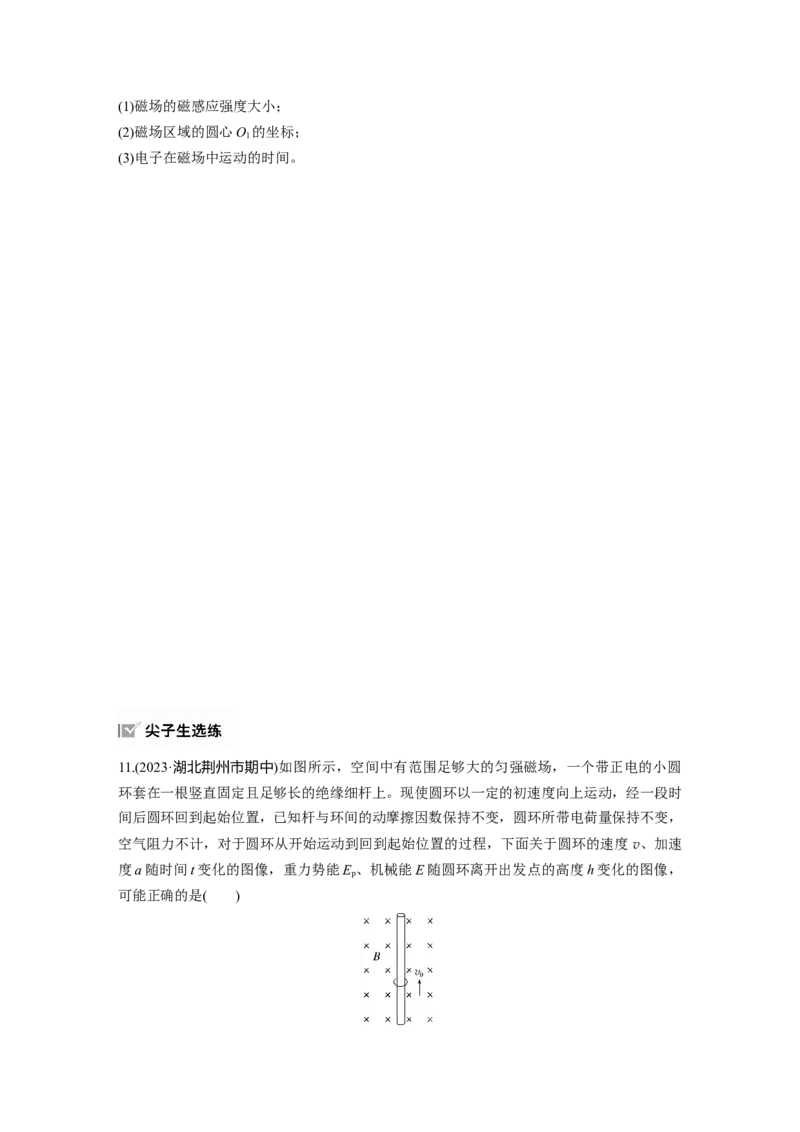 第十一章　第2练　磁场对运动电荷(带电体)的作用_4.2025物理总复习_2025年新高考资料_一轮复习_2025物理大一轮复习讲义+课件ppt（完结）_2025物理大一轮复习讲义学生用书Word版文档整书