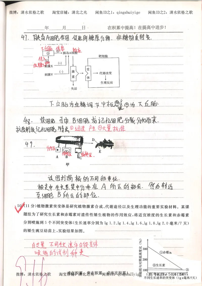 4.衡水中学高考积累与改错_高二生物（第2本）_78页_高中衡水学霸笔记_高中全部赠品_错题集高中九科_生物积累与改错