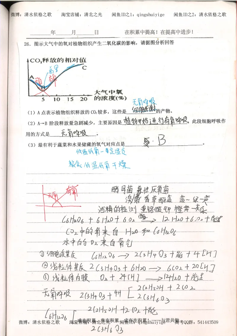 4.衡水中学高考积累与改错_高二生物（第2本）_78页_高中衡水学霸笔记_高中全部赠品_错题集高中九科_生物积累与改错
