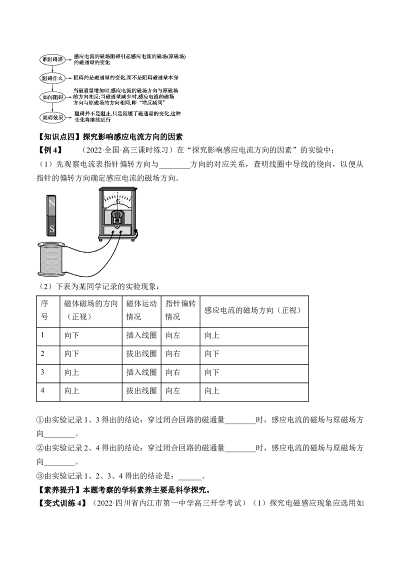 专题13.1　电磁感应现象　楞次定律讲&mdash;&mdash;2023年高考物理一轮复习讲练测（新教材新高考通用）（原卷版）_4.2025物理总复习_2023年新高复习资料_一轮复习