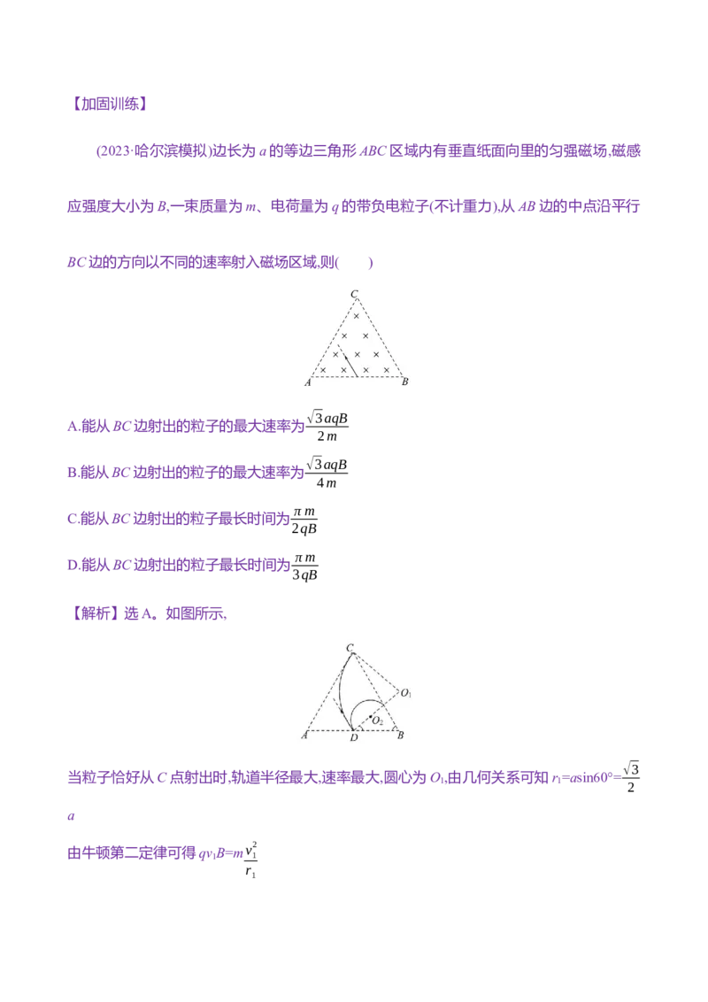二十九：磁场对运动电荷的作用（含解析）_4.2025物理总复习_2025年新高考资料_专项复习_2025新高考物理核心素养测评（含解析）（完结）