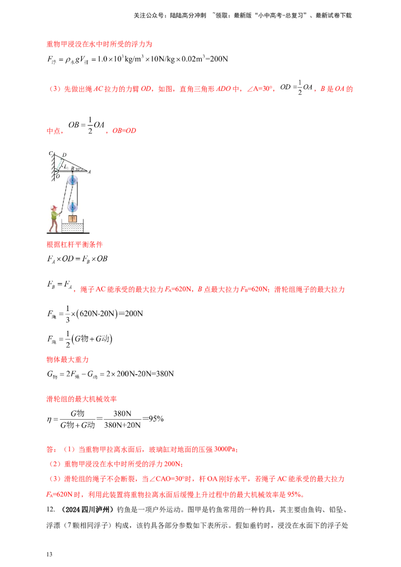 模块四应用专题47独特亮点问题（解析版）_02中考总复习（2026版更新中）_04-物理-中考总复习_2025年中考复习资料_（2025中考全国通用）2024年中考物理真题分类汇编