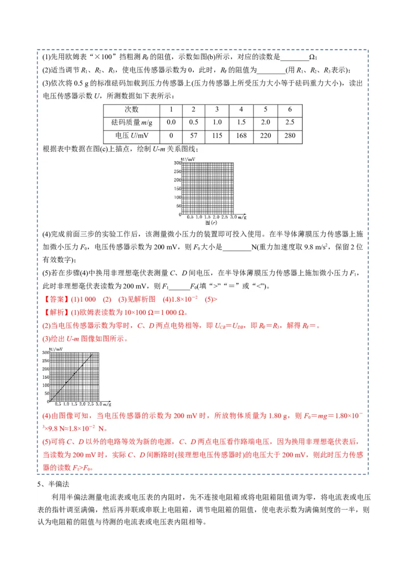 专题22电学实验（解析版）_4.2025物理总复习_2025年新高考资料_一轮复习_2025年高考物理一轮复习知识清单
