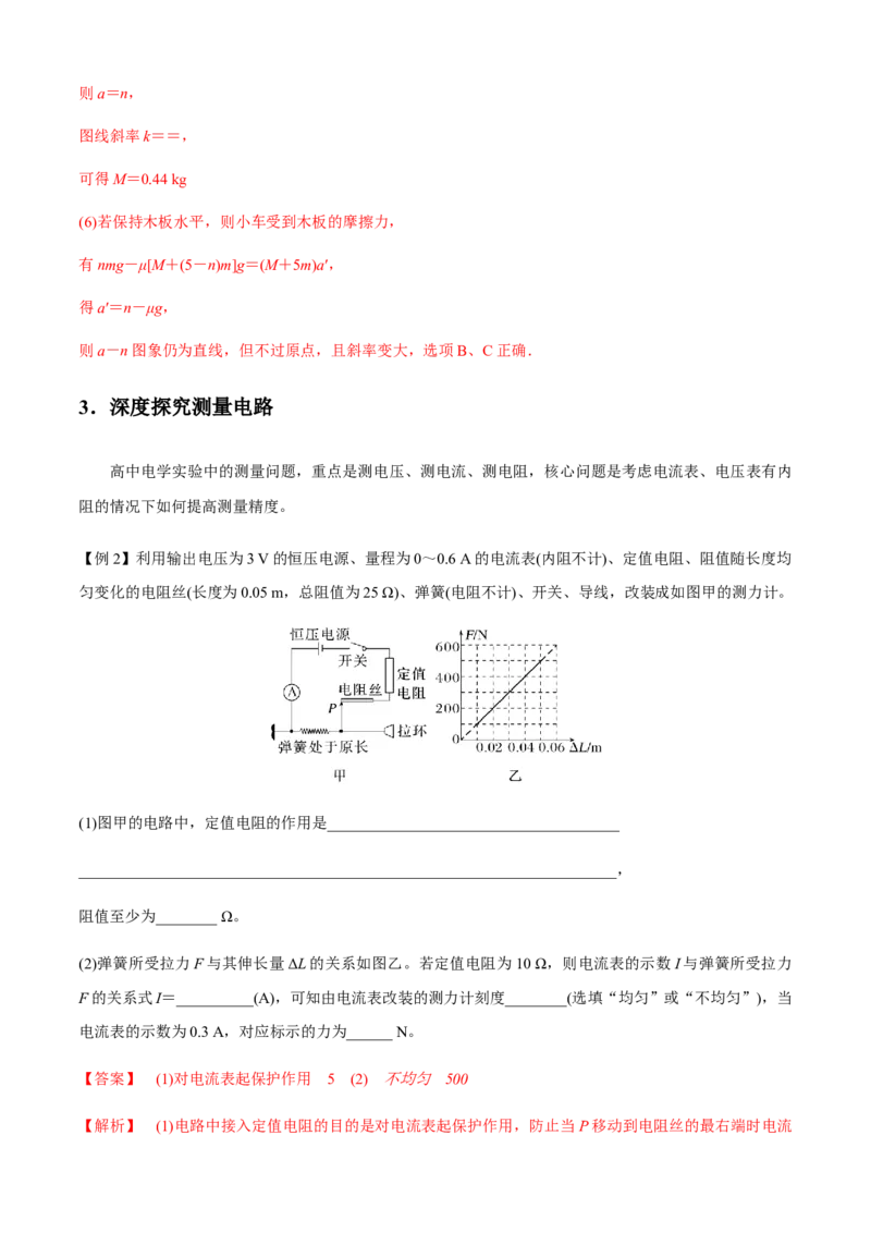 专题6.4应对高考创新实验必备的深度探究能力（解析版）_4.2025物理总复习_2023年新高复习资料_二轮复习_2023届高考物理二、三轮复习总攻略290387341