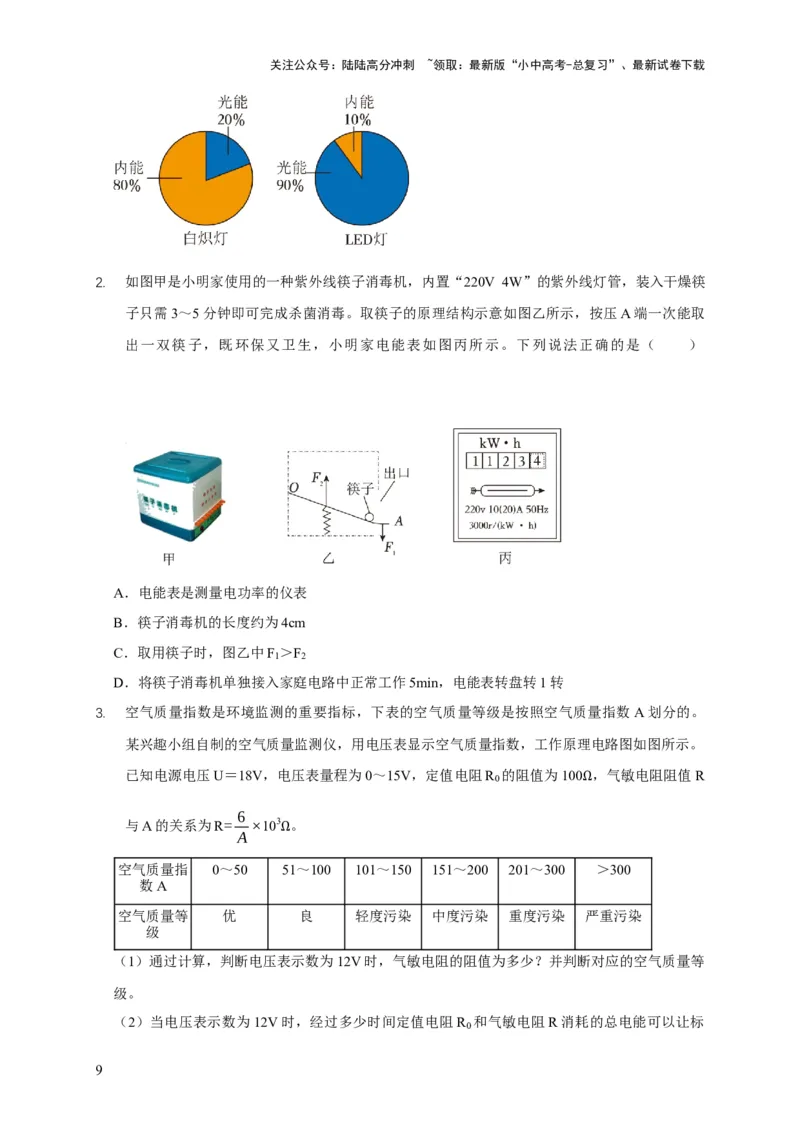 易错点14掌握电功率的计算（3陷阱点4题型）（原卷版）_02中考总复习（2026版更新中）_04-物理-中考总复习_2025年中考复习资料_2025年中考物理考试易错题（全国通用）