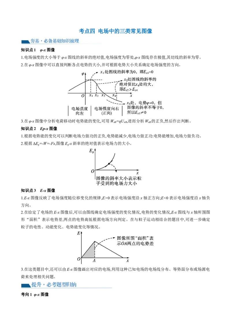 第38讲静电能的性质（讲义）（解析版）_4.2025物理总复习_2024年新高考资料_1.2024一轮复习_2024年高考物理一轮复习讲练测（新教材新高考）_第38讲静电能的性质（讲义）