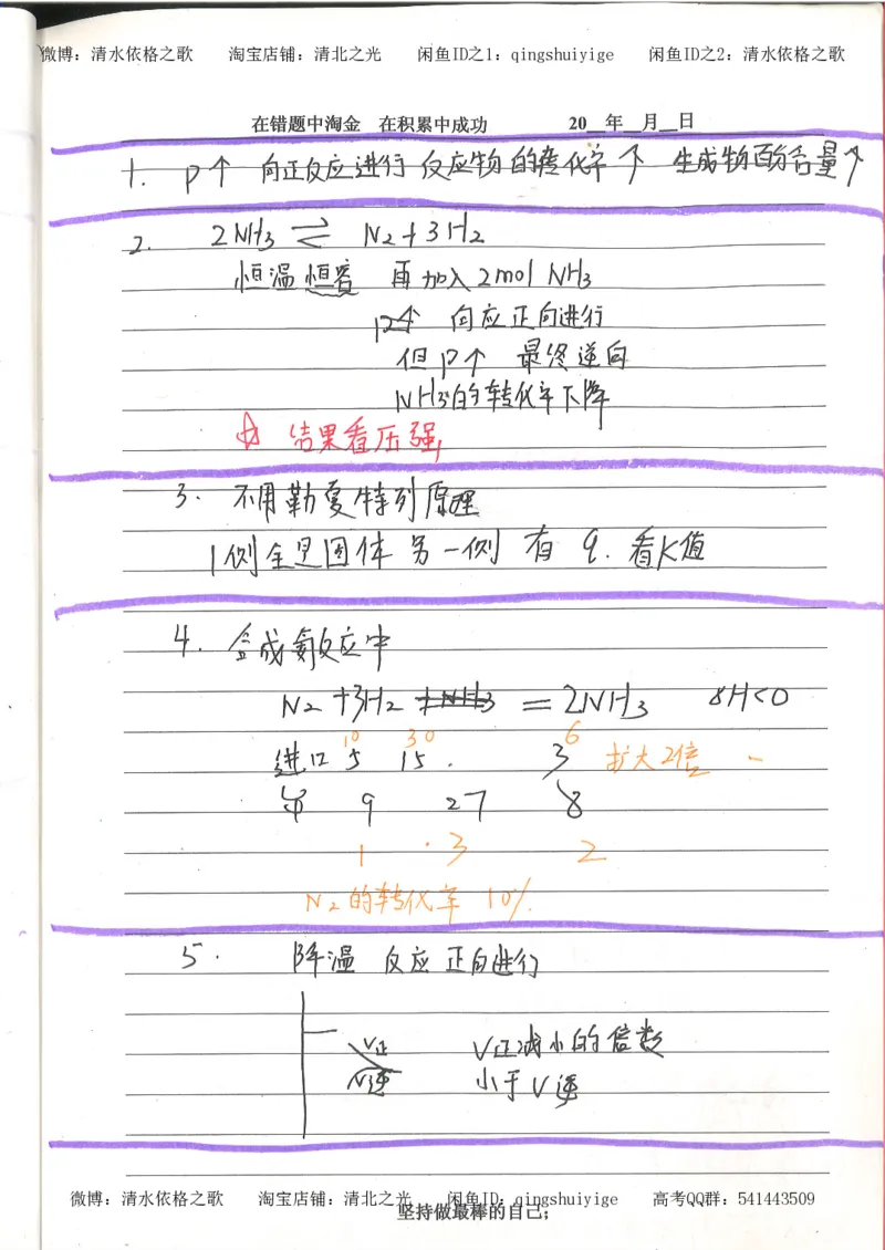 7.衡水中学高考积累与改错_高三化学（第3本）_109页_高中衡水学霸笔记_高中全部赠品_错题集高中九科_化学积累与改错