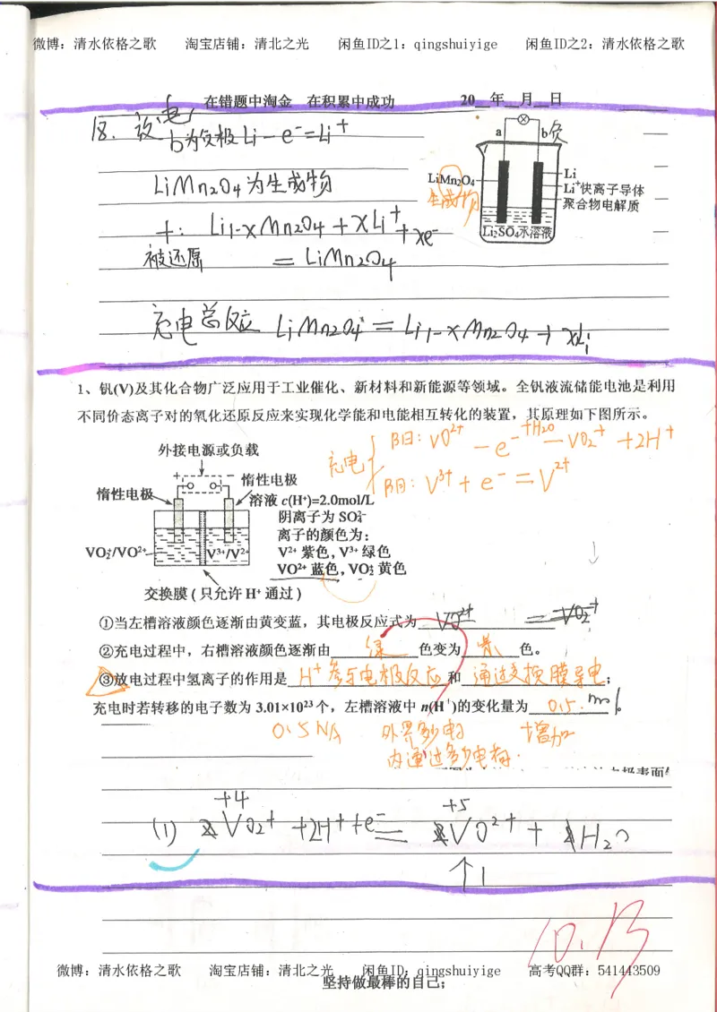 7.衡水中学高考积累与改错_高三化学（第3本）_109页_高中衡水学霸笔记_高中全部赠品_错题集高中九科_化学积累与改错