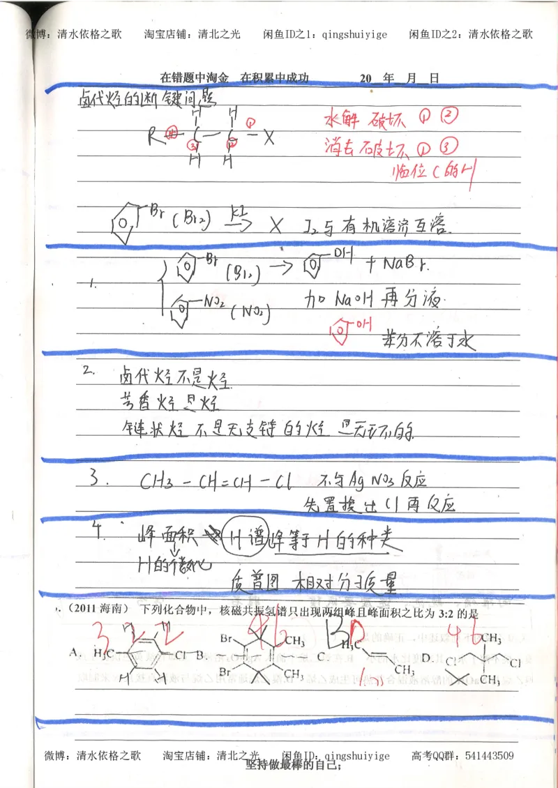 7.衡水中学高考积累与改错_高三化学（第3本）_109页_高中衡水学霸笔记_高中全部赠品_错题集高中九科_化学积累与改错