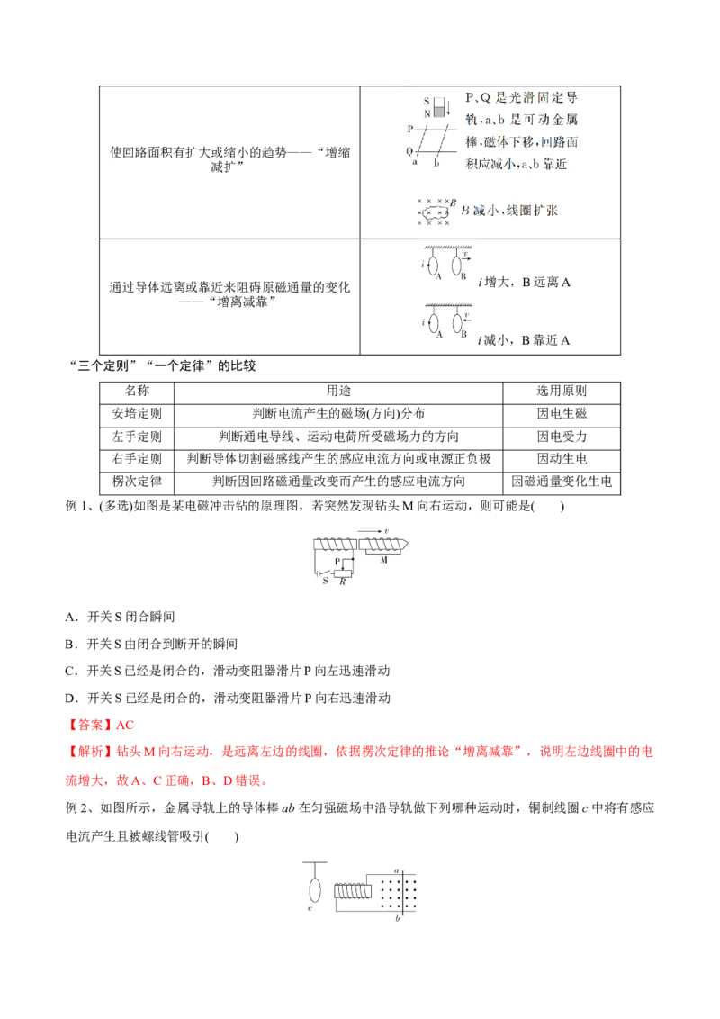 第一讲电磁感应现象楞次定律（解析版）_4.2025物理总复习_2023年新高复习资料_一轮复习_2023年高三物理一轮复习精讲精练278111462_第十一章电磁感应