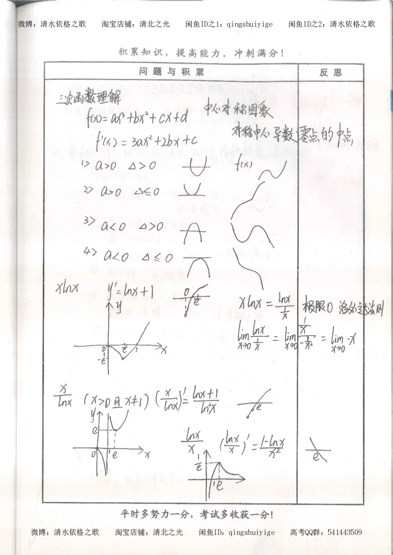 4.衡水中学高考积累与改错_高二数学（第2本）_86页_高中衡水学霸笔记_高中全部赠品_错题集高中九科_数学积累与改错