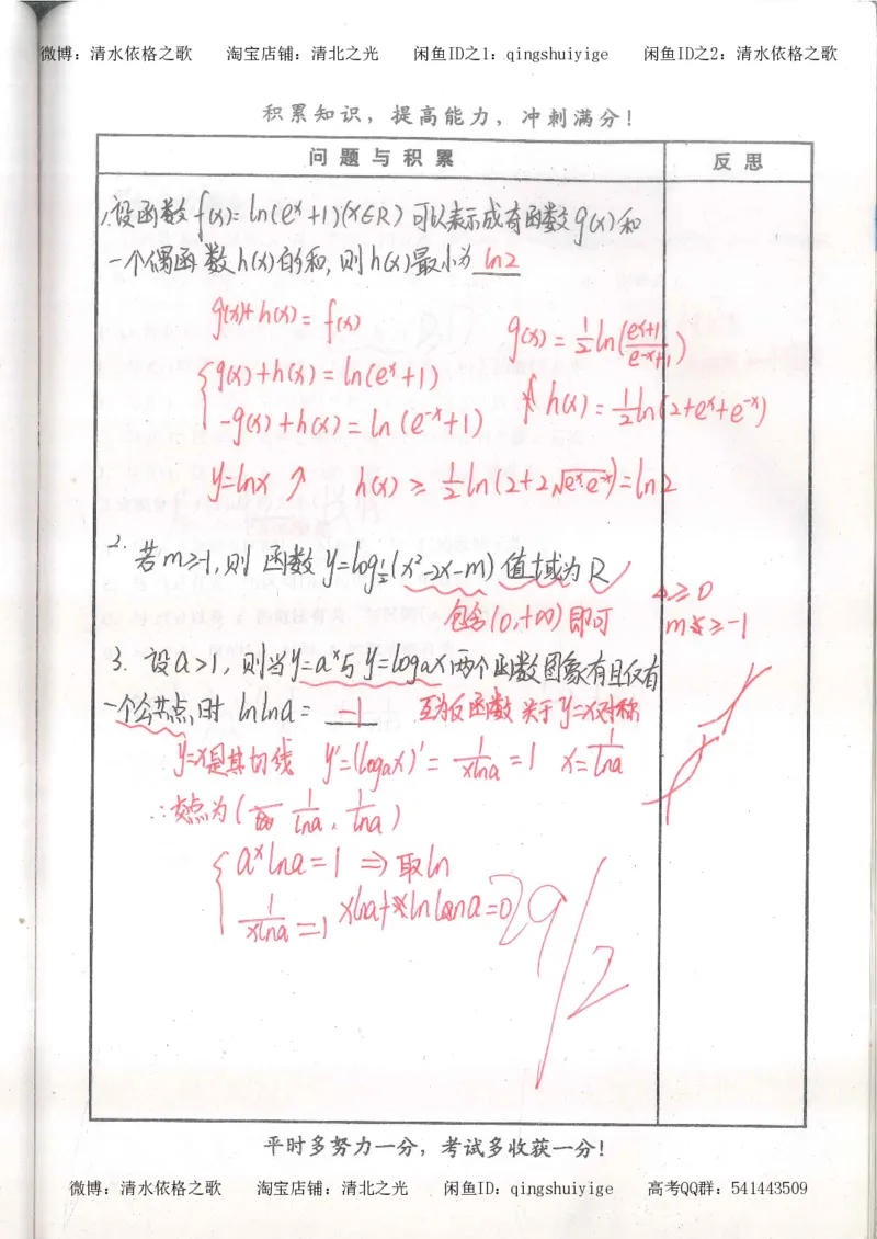 4.衡水中学高考积累与改错_高二数学（第2本）_86页_高中衡水学霸笔记_高中全部赠品_错题集高中九科_数学积累与改错