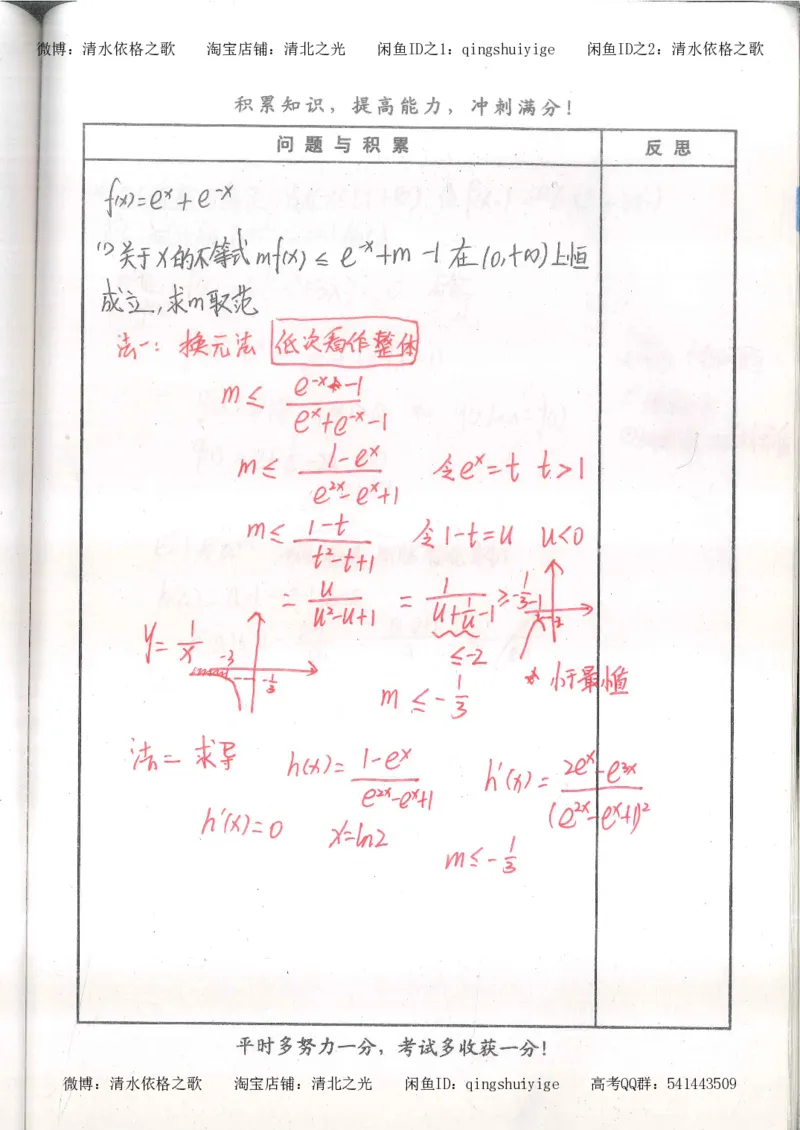 4.衡水中学高考积累与改错_高二数学（第2本）_86页_高中衡水学霸笔记_高中全部赠品_错题集高中九科_数学积累与改错