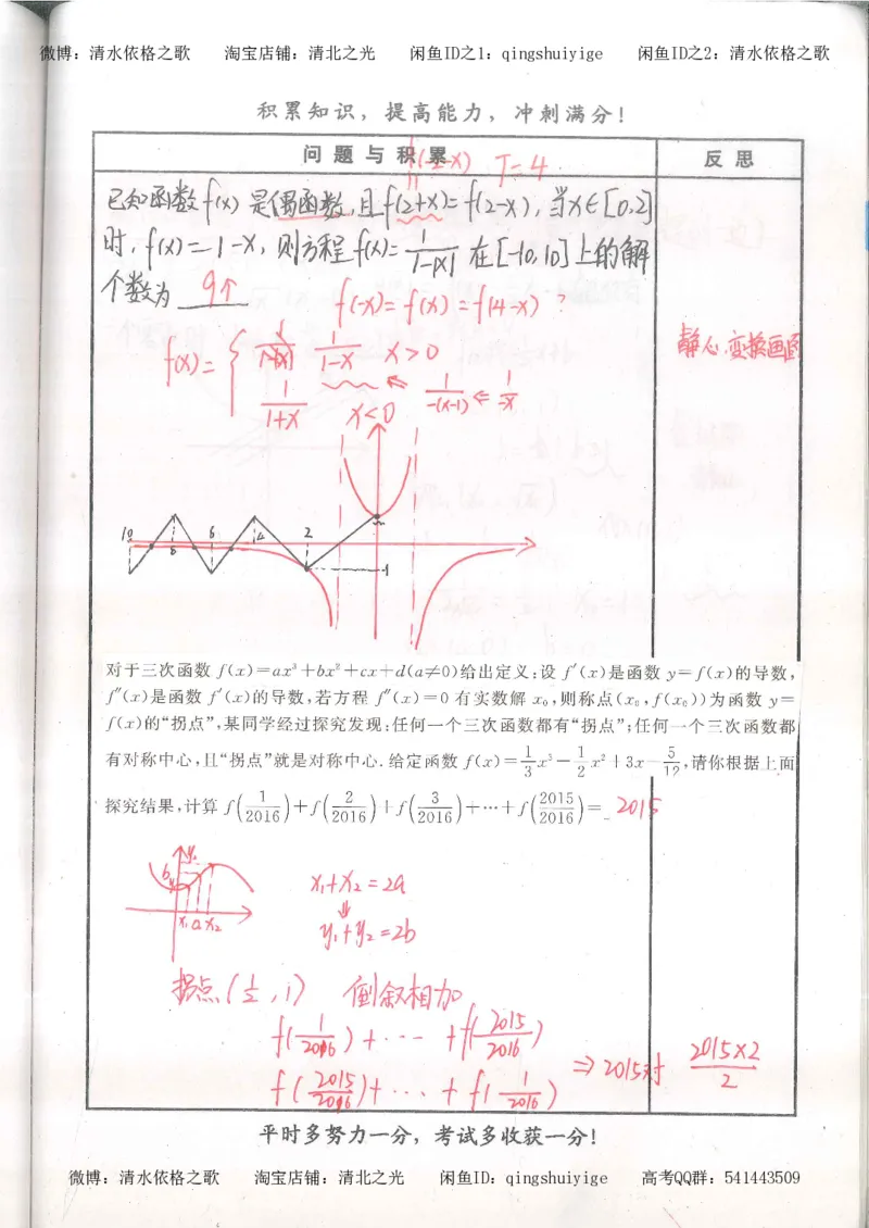 4.衡水中学高考积累与改错_高二数学（第2本）_86页_高中衡水学霸笔记_高中全部赠品_错题集高中九科_数学积累与改错