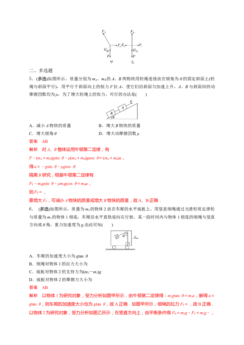 热点01整体法与隔离法-2023年高考物理热点&middot;重点&middot;难点专练（全国通用）（解析版）_4.2025物理总复习_赠品通用版（老高考）复习资料_专项复习
