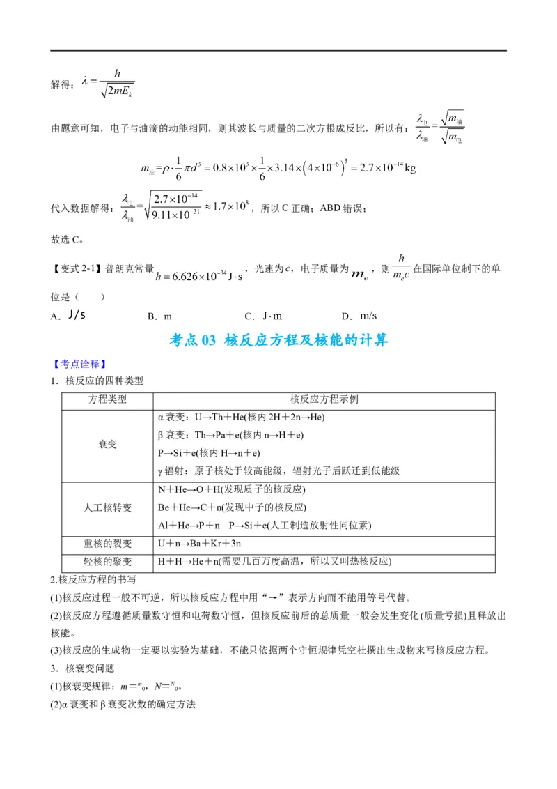 专题16历代物理学初步及原子物理（原卷版）_4.2025物理总复习_赠品通用版（老高考）复习资料_二轮复习_2023年高考物理毕业班二轮热点题型归纳与变式演练（全国通用）